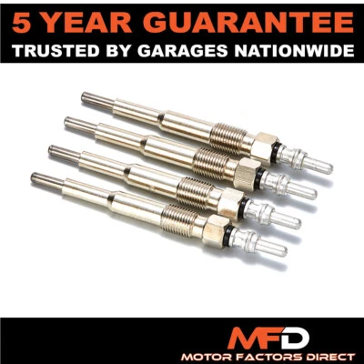 4X JUEGO COMPLETO DE BUJÍAS INCANDESCENTES PARA CALENTADOR DIÉSEL AUDI A4 2.0 (2004-08) (CÓDIGO MOTOR BPW) Foto 1 de 2