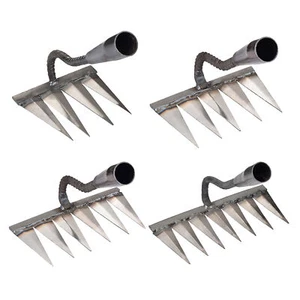 Gardening Hoe Iron Weeding Dethatching Rake Agricultural Tools Grasping Raking - Picture 1 of 16