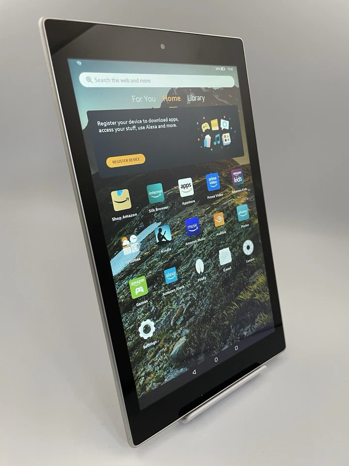 Amazon Fire HD 10 SR87MC 5th Gen Silver Wi-Fi 16GB 10.1" 5MP 1GB Ram Tablet - Image 1 of 4