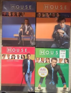 Hugh Laurie as HOUSE MD Complete Seasons 1 - 4 DVD Box Set New Sealed - Picture 1 of 1
