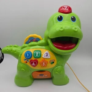 VTech Chomp and Count Dino All 8 Coins Included Interactive Educational Toy - Picture 1 of 10