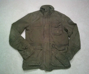 Abercrombie & Fitch Redfield Utility Jacket Mens Small Green Military Blanket - Picture 1 of 13