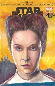 Original Art 1/1 Sketch Variant Cover Comic Andor Kleya Marki Star Wars Rare - Picture 1 of 1