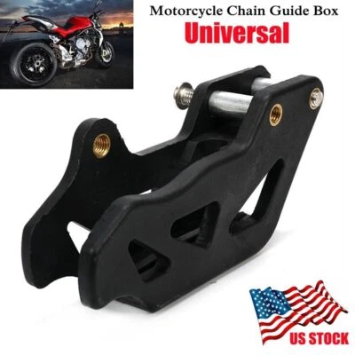 US STOCK Scooter Chain Guide Box Protective Anti Skid Chain Gear Cover Black - Image 1 of 4