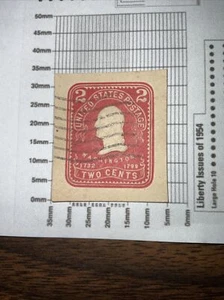 Washington 1899 geschnittene quadratische Briefmarke U385-W389. - Bild 1 von 12