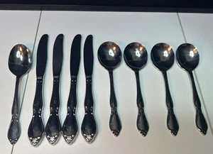 Oneida Community Chatelaine Stainless Flatware Lot Of 9 Pieces Knives Spoons - Picture 1 of 10