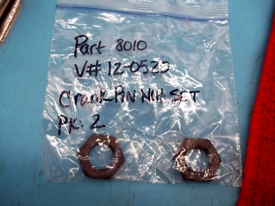 Crank Pin Nut Set for Harley Davidson by V-Twin 12-0520 (HD-738) - Image 1 of 2