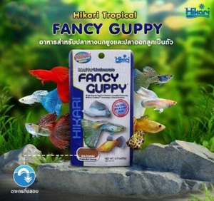 Hikari Fancy Guppy Pesce Tropicale Ricco Proteico Semi Granuli Galleggianti 0,77 oz./22g - Foto 1 di 15