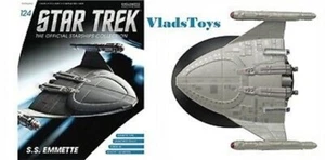 Eaglemoss Die-Cast Star Trek Earth starship SS Emmette #124 w/Magazine - Picture 1 of 4