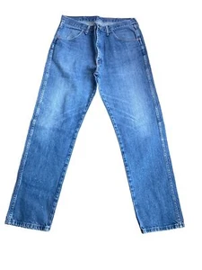 VINTAGE RUSTLER MEN'S HIGH RISE JEANS SZ 36X34 - Picture 1 of 8
