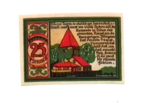 1921 Germania OSNABRUCK 25 Phennig Notgeld / banconota  - Foto 1 di 2