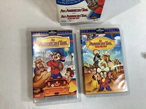 2 Pack An American Tail 1&2 West Special Limited Edition VHS/Rare Plush Fievel  - Picture 1 of 11