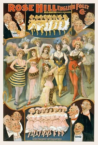 ROSE HILL ENGLISH FOLLY COMANY WERBEPLAKAT - Bild 1 von 1