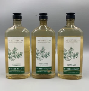 Bath & Body Works Stress Relief Eucalyptus Spearmint Gel Foam Wash S/3 #9406 - Picture 1 of 1