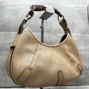 YVES SAINT LAURENT MOMBASA One Shoulder Bag Leather Beige Women's authentic - Picture 1 of 8