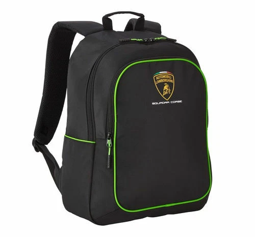 Rucksack Lamborghini Schwarz Anschluss PC Tablet Notebook Bücher Wasserfest Zwei - Bild 1 von 1