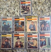 VINTAGE 1958 CBS TV WESTERN CARDS "9" CARDS ALL IN EX++ TO NEARMINT "TRACKDOWN "