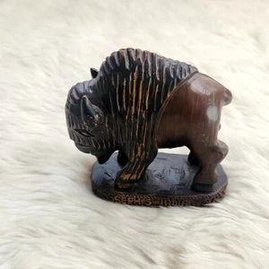 Buffalo Statuette Figurine St. Joseph's Indian (Lakota) School South Dakota - Picture 1 of 6