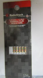 RadioShack 5% Carbon Film 5 Widerstände 1/2 Watt Sie wählen die Ohm 10Ω-470KΩ-1 MΩ - Bild 1 von 17