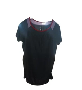 Isabel Maternity by Ingrid and Isabel Black Maternity Top With Ruffle XXL - Picture 1 of 2