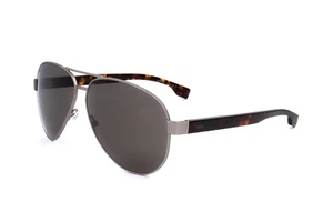 Hugo Boss Men's 63mm Matte Ruthenium Sunglasses BOSS1560-O-S-R81-70 - Picture 1 of 3
