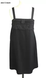 SEE U SOON - Kleid Weiblich A Hosenträger Schwarz Größe M=38 - Sehr Guter - Bild 1 von 6