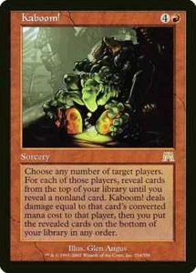 KABOOM! - MTG Onslaught Rare Sorcery - Picture 1 of 1