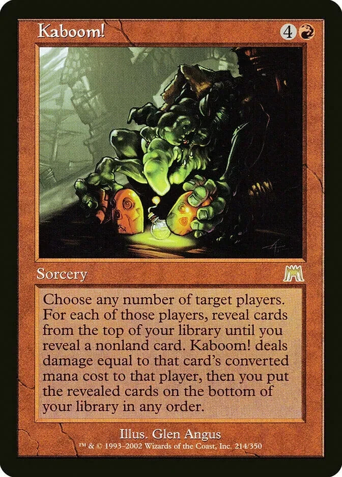 KABOOM! - MTG Onslaught Rare Sorcery - Image 1 of 1
