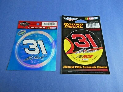 Paquete de calcomanías redondas Jeff Burton #31 Richard Childress Racing (incluye 2 calcomanías) Foto 1 de 3