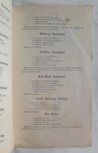 Cocktails Alcoholic Drinks Cookbook Biarritz 1907 American English France 1st Ed - Picture 1 of 13