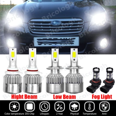 Lâmpadas combo de LED para farol de neblina Subaru Outback 2005 2006 2007 2008 2009 - Imagem 1 de 4