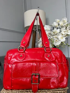 Hobbs Shoulder Bag Abberton Red patent leather Handbag - Picture 1 of 12