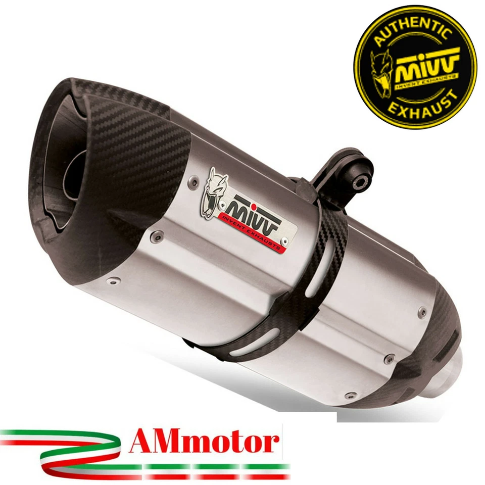Silenciador de escape Mivv Ducati Hyperstrada 821 2014 motocicleta sin cordones acero Suono Foto 1 de 1