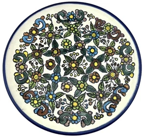 Vintage Talavera Kunstkeramik Teller handbemalt Casa Huerta Puebla Mexiko 11 Zoll - Bild 1 von 6