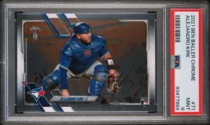 2021 BEN BALLER CHROME ALEJANDRO KIRK ROOKIE CARD BLUE JAYS #71 RC - PSA 9 POP 2 - Picture 1 of 7
