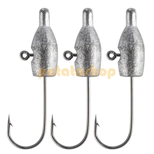 Cabezas de plantilla de plomo para mierda sin pintar ganchos de tubo de pesca cebo para gusanos trucha lubina 20 un. - Imagen 1 de 8