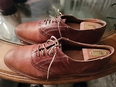 Красивая желтовато-коричневая кожаная обувь Allen Edmonds. Размер 11D - Изображение 1 из 4