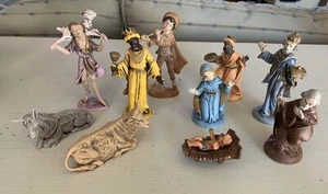 Vintage Nativity Set Figurines Christmas Decor Italy - Picture 1 of 9