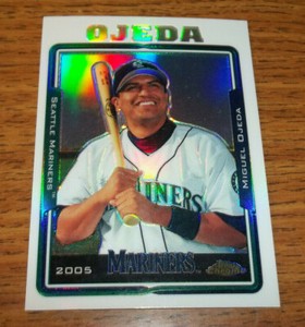 2005 Topps Chrome Update Refractor Miguel Ojeda Card #UH42