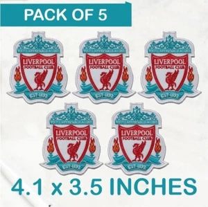 Pack of 5 LFC Logo Parche para planchar-Parche para coser-Parche bordado - Imagen 1 de 7