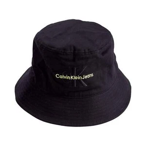 Calvin Klein Jeans Black Monogram Bucket Hat - Picture 1 of 3