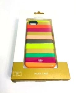 Sonix Inlay Hybrid Case/Cover for Apple iPhone 5C in Berry Stripe Colors - Picture 1 of 6