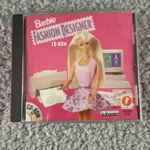 Mattel Media Barbie PC Game Fashion Designer CD Rom Windows 3.1 & 1995 Vintage - Picture 1 of 4