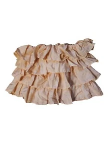 Crewcuts J. Crew Skirt Girls' Size 12 Peach Balletcore Silk Tiered Coquette - Picture 1 of 5