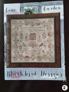 COME INTO MY GARDEN BLACKBIRD DESIGNS CROSS STITCH BKLT - Picture 1 of 3