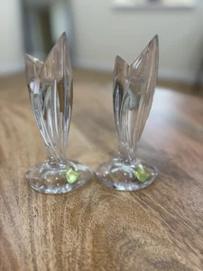 "Juego de 2 candelabros Waterford Marquis Palma 6 7/8"" corte cristal" - Imagen 1 de 5