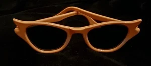 Gafas de sol vintage rosa años 50 ojo de gato con lente verde retro de colección - Imagen 1 de 9