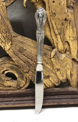 Cuchillo mango hueco esterlina patrón rosa salvaje de International Silver L6 Foto 1 de 4