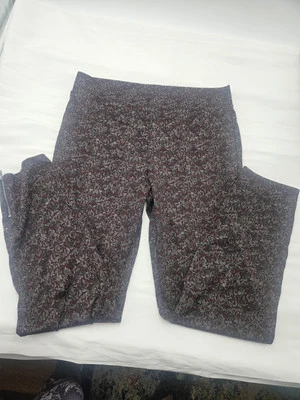 Tono U19341H Tobillo Cremallera Brocado Mocasín Remolacha Rojo Skimmer Mujeres Leggings Talla L Foto 1 de 4