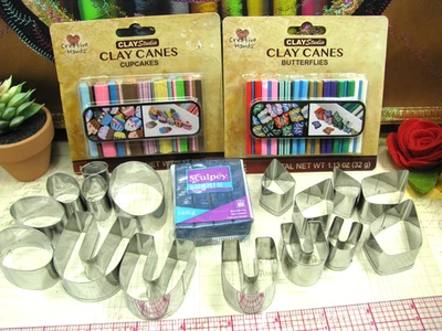 Полимерная глина захват сумка, сделать глины ювелирных изделий, 2 упаковки глины трости, Sculpey 3, резаки - Изображение 1 из 4